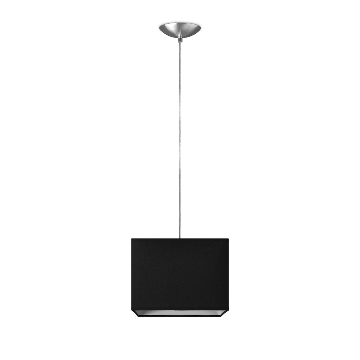 Hanglamp Basic Block 20 – Strakke Zwarte Bloklamp voor Moderne Interieurs