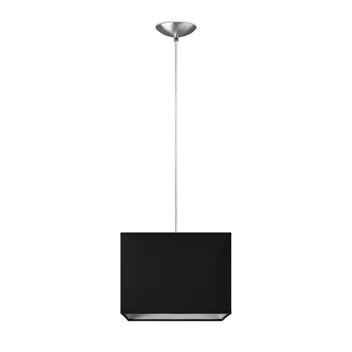 Hanglamp Basic Block 25 cm – Zwart, strak design voor moderne ruimtes