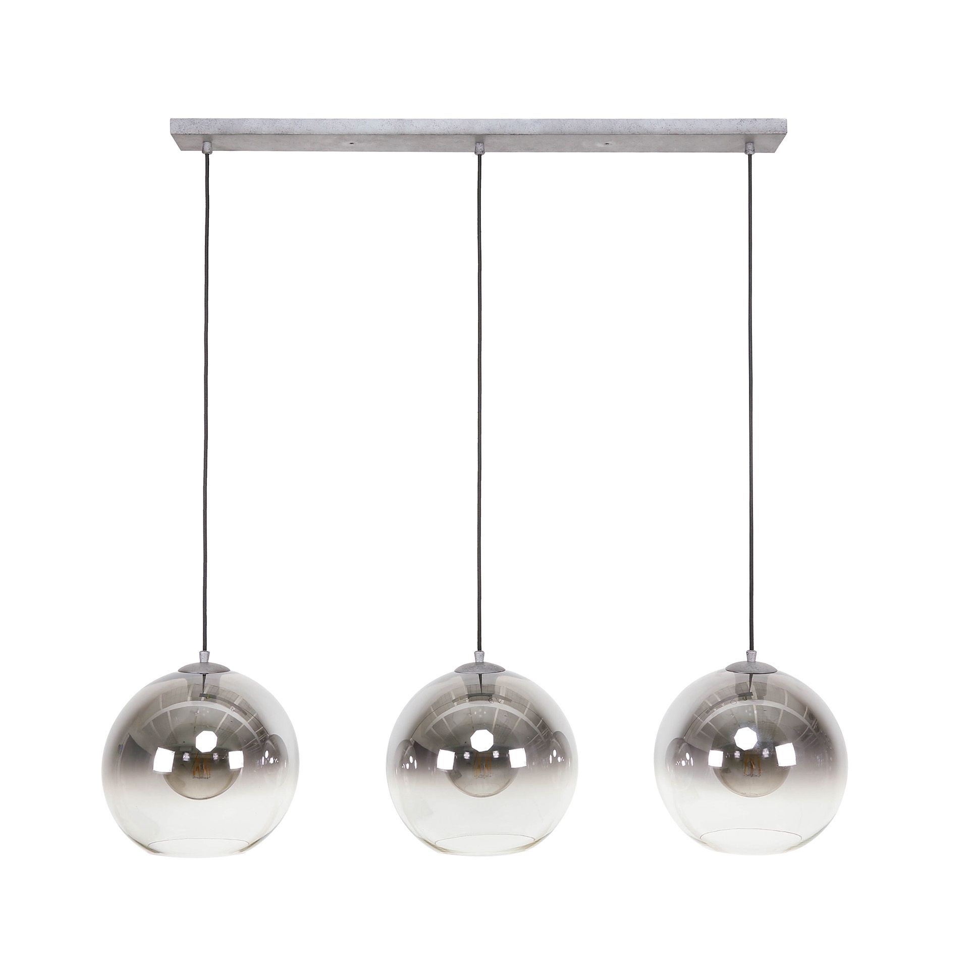 Hanglamp Bubble 3L Shaded – Moderne verlichting met rookglas