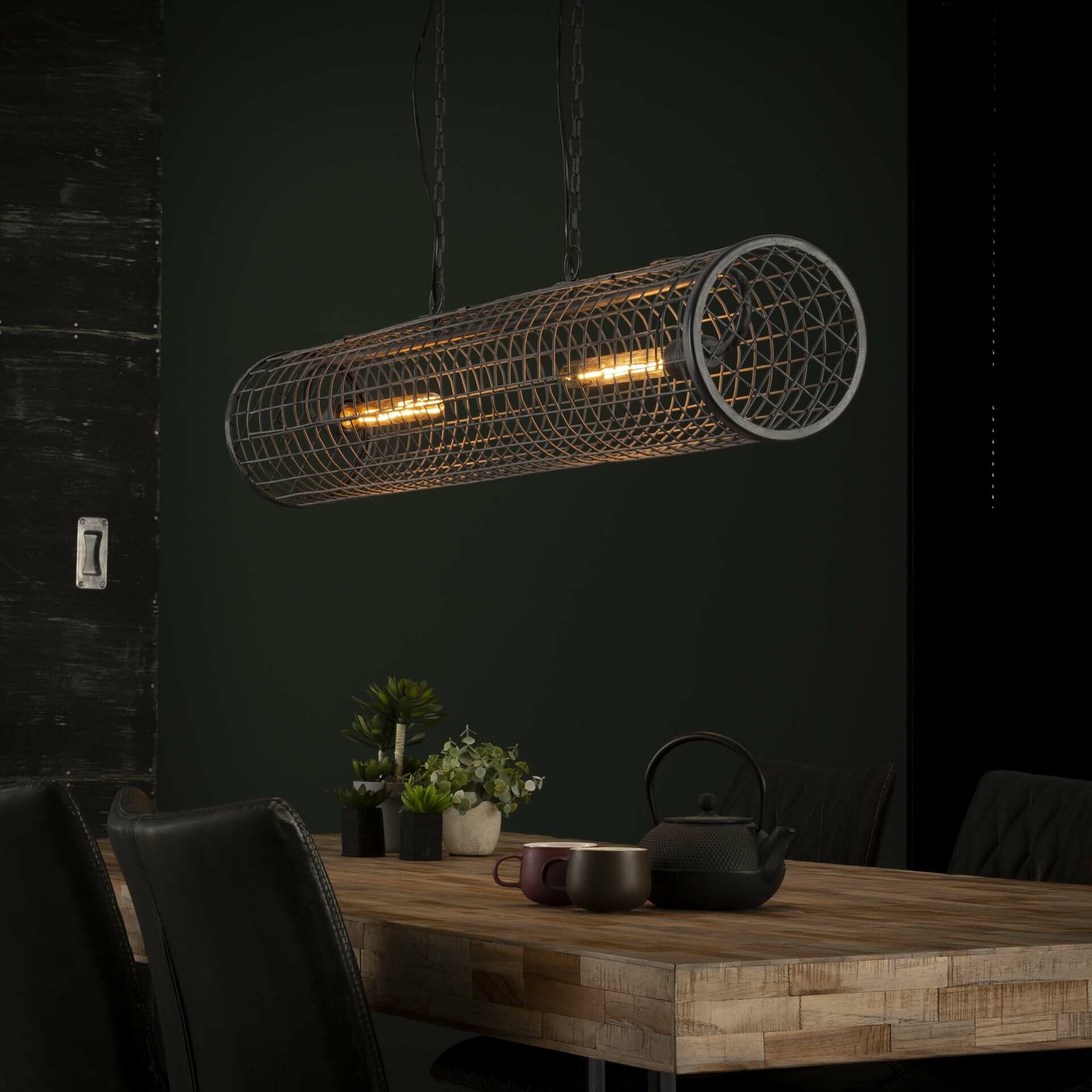 Hanglamp Christy 2‑lamps – Slate Grey | Industrieel design voor jouw plafond