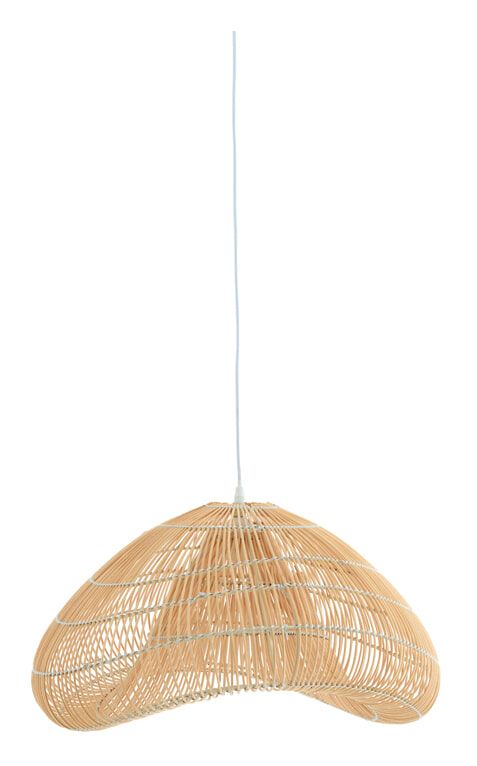 Hanglamp Janzur Rotan van Light & Living – 53 cm, rood, modern & warm