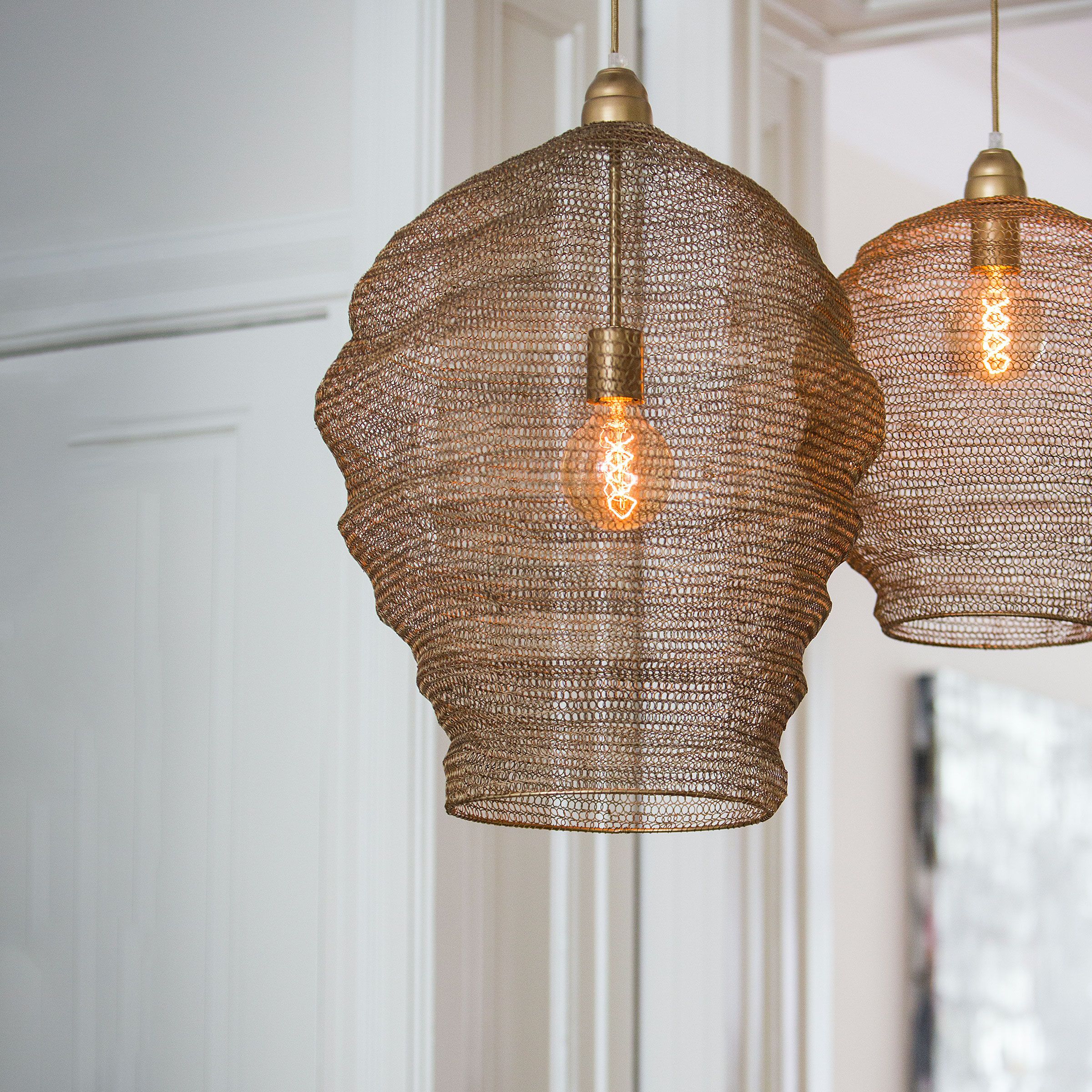 Hanglamp Nikki 45 cm – Antiek Brons van Light & Living