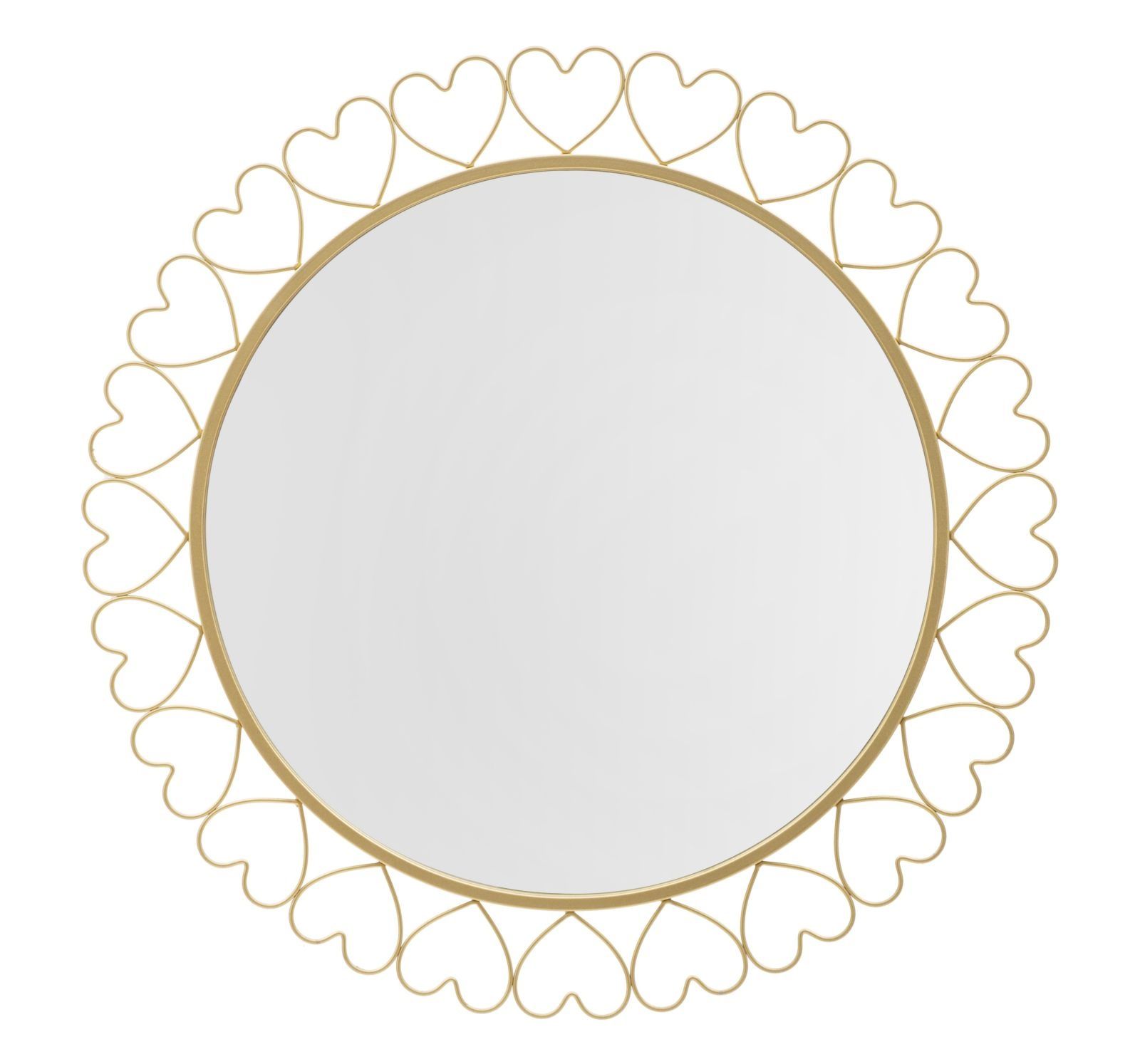 Hartvormige Wandspiegel van Mauro Ferretti – Elegant 80 cm Ø