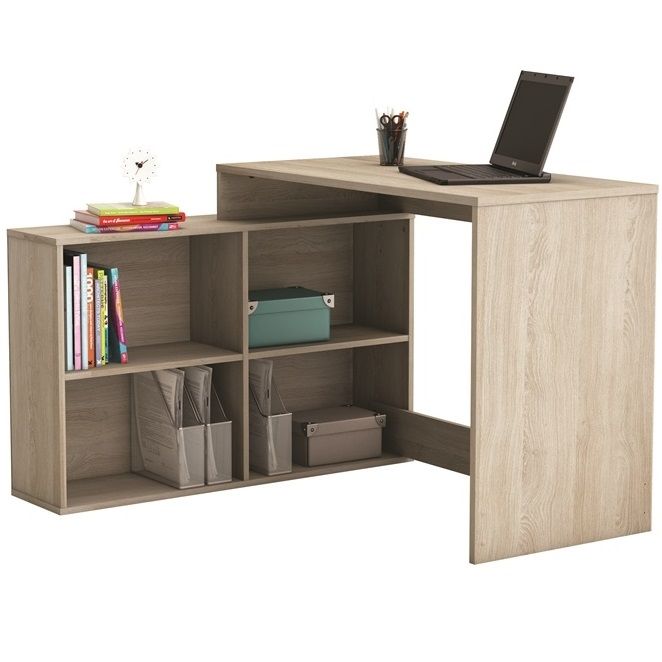 Hoekbureau Corner 112 cm – elegant en praktisch in Shannon eiken