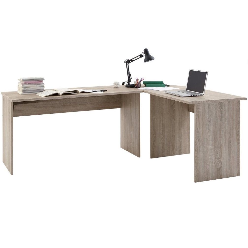 Hoekbureau Till – Modern eiken werkplek van 205 × 155 cm