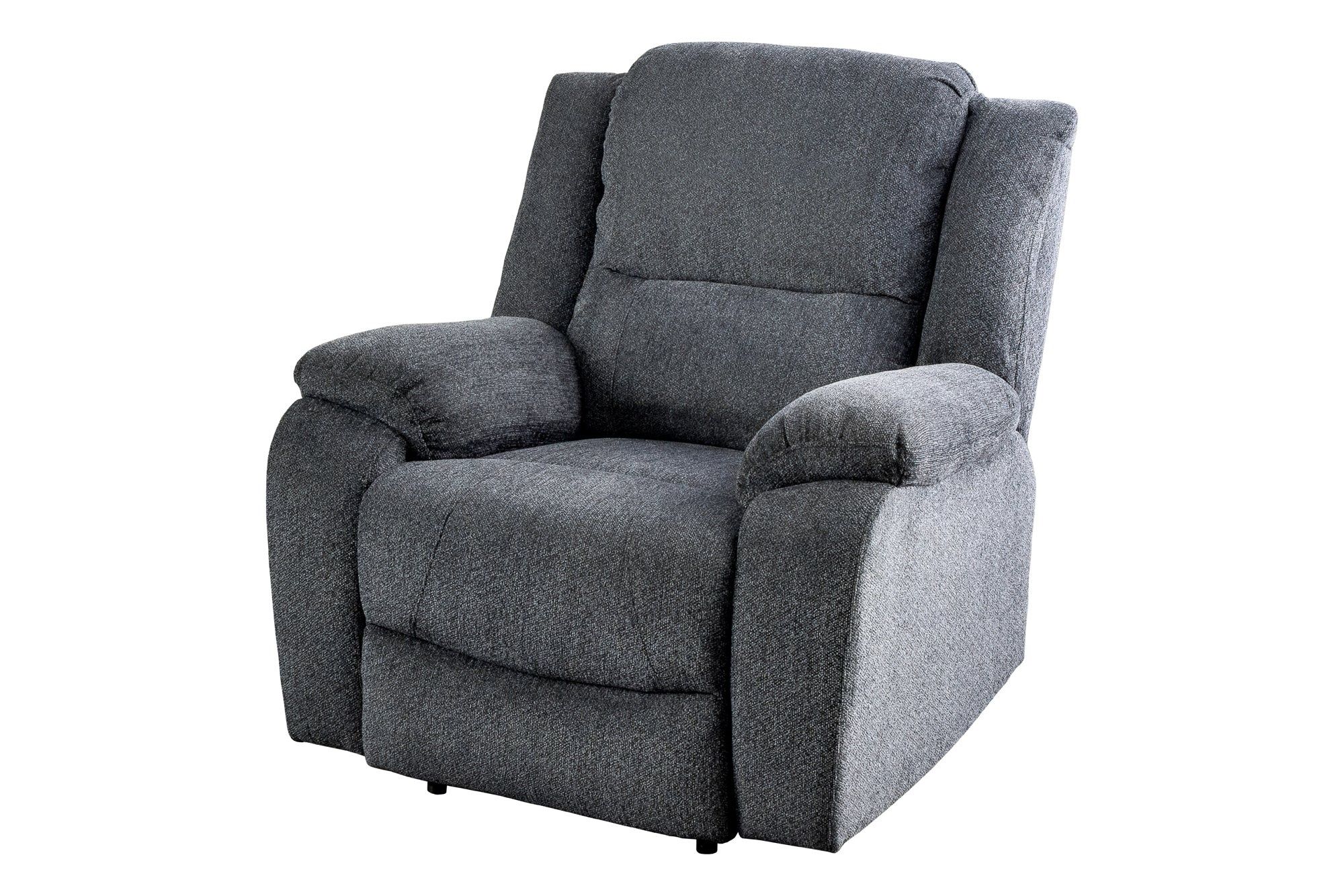 Hollywood bioscoopfauteuil – luxe zitcomfort in donkergrijze structuurstof
