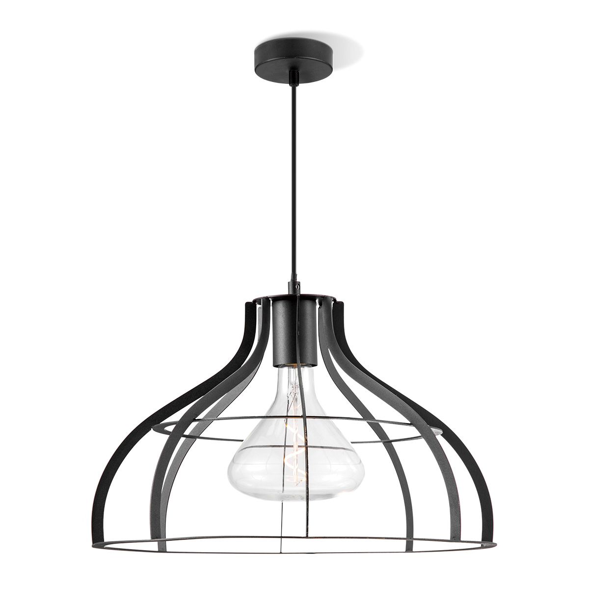 Home Sweet Home Blank Hanglamp 40 – Zwart, verstelbaar en industrieel design