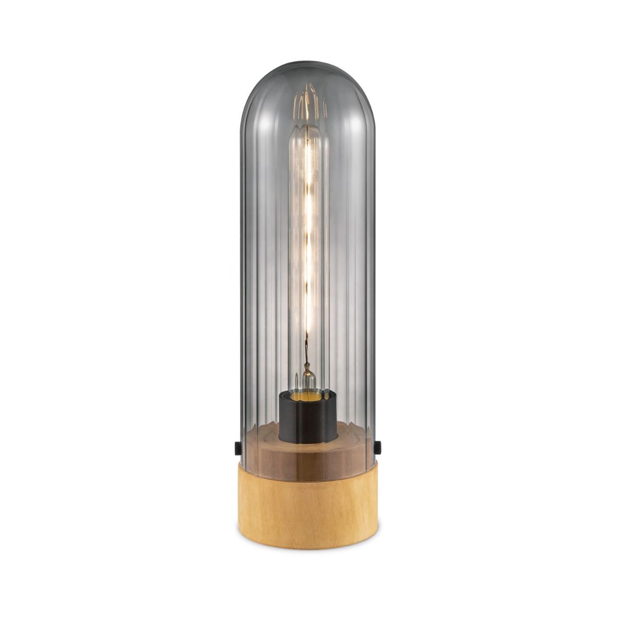 Home Sweet Home Capri Tafellamp – Stijlvolle Sfeerverlichting in Hout & Glas