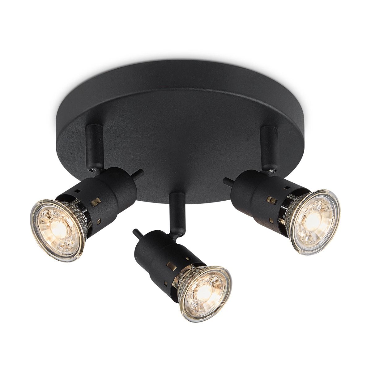 Home Sweet Home Cilindro LED Opbouwspot 3‑Lichten – Zwart
