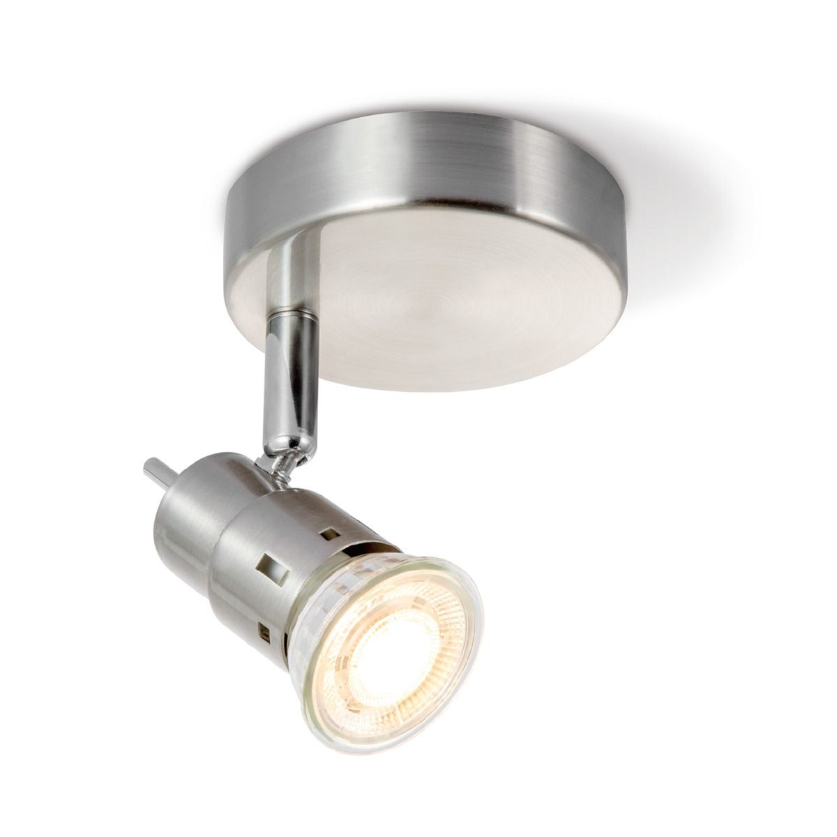 Home Sweet Home Cilindro LED Opbouwspot – Compact Industrieel Licht in RVS