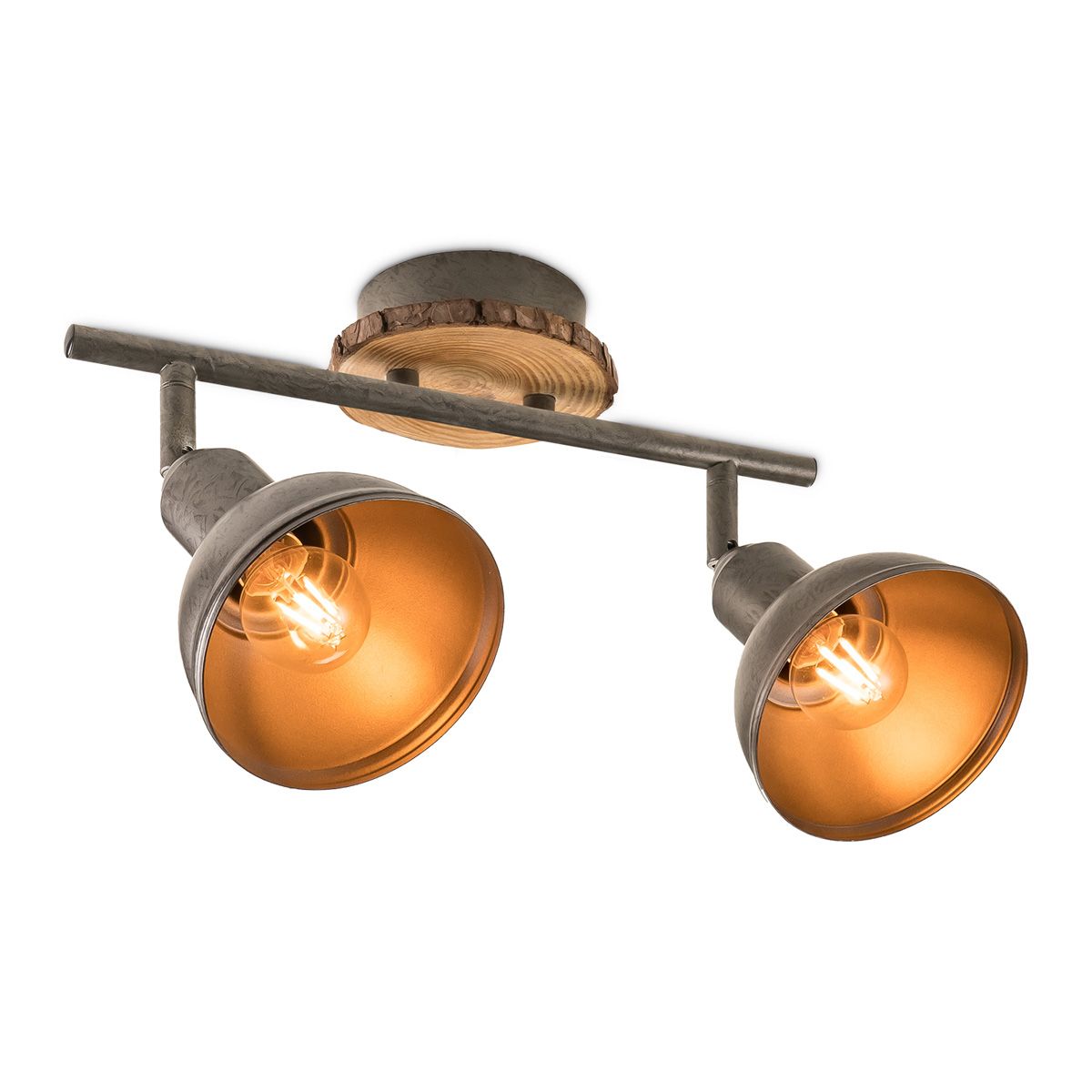Home Sweet Home Denver LED Opbouwspot – Landelijk design met houten plafondplaat