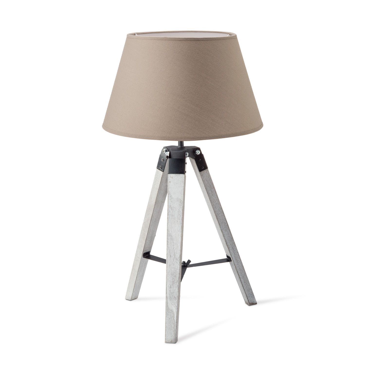 Home Sweet Home Dia tafellamp met Largo lampenkap – wit & taupe