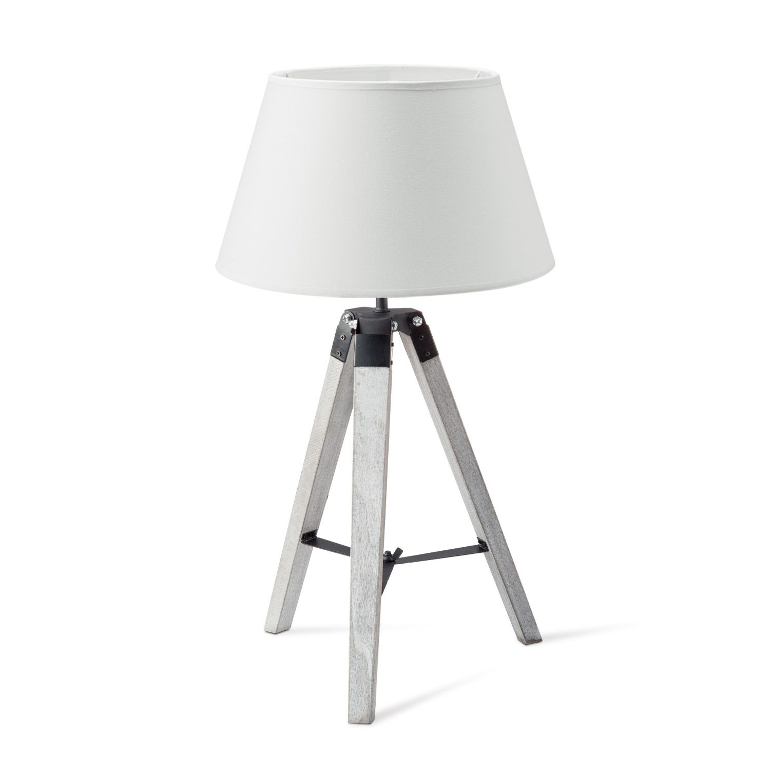Home Sweet Home Dia tafellamp met witte Largo lampenkap – Elegante driepoot verlichting
