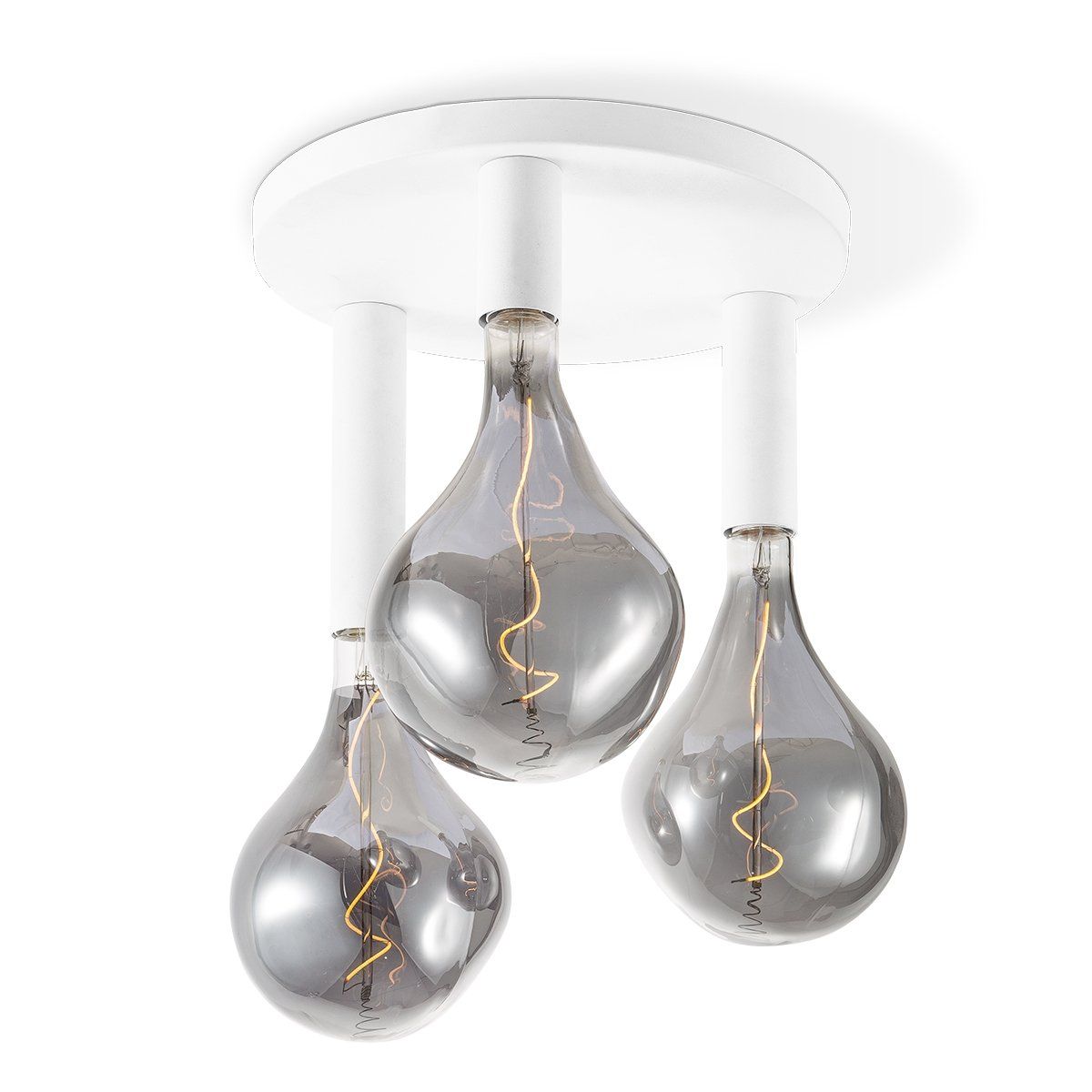 Home Sweet Home Drip ronde plafondlamp – stijlvol wit metaal