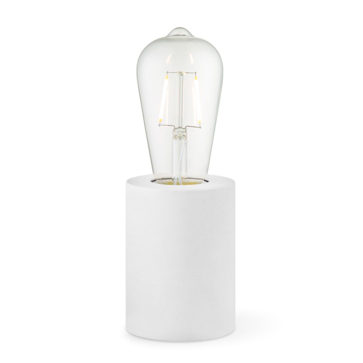 Home Sweet Home Dry 10 – Compacte Ronde Witte Tafellamp met E27 Fitting
