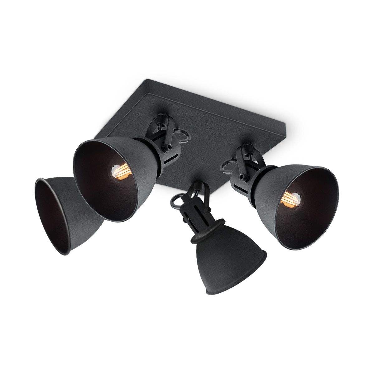 Home sweet home FAMA LED opbouwspot 4L – strak zwart design