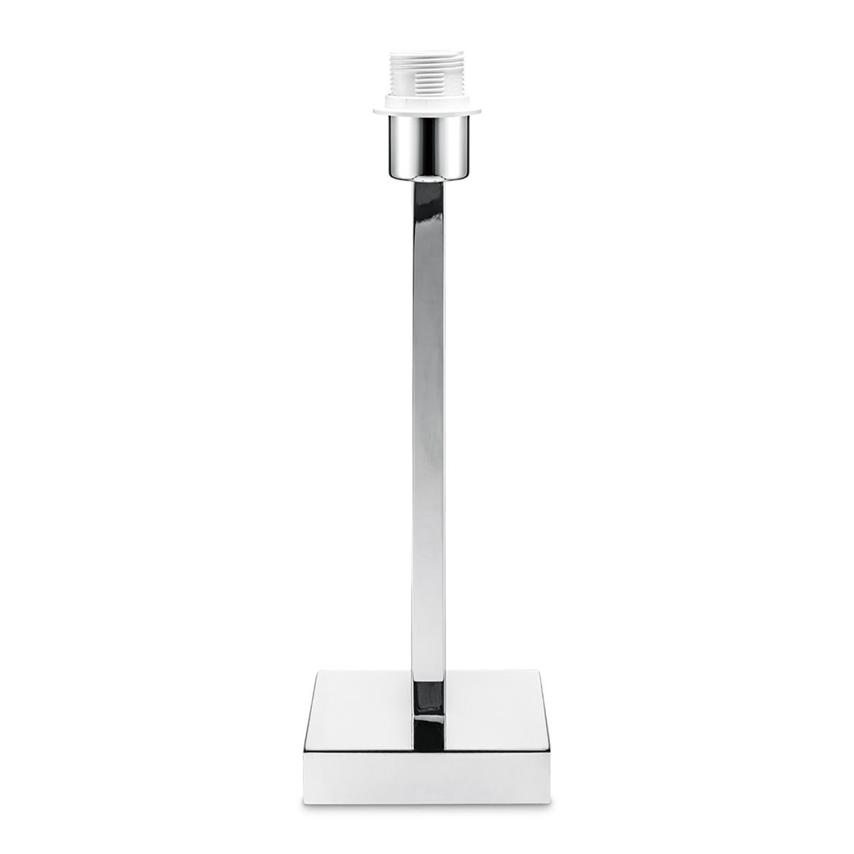 Home Sweet Home Gomez tafellamp – Stralende chroomaccent met handgemaakte lampenkap