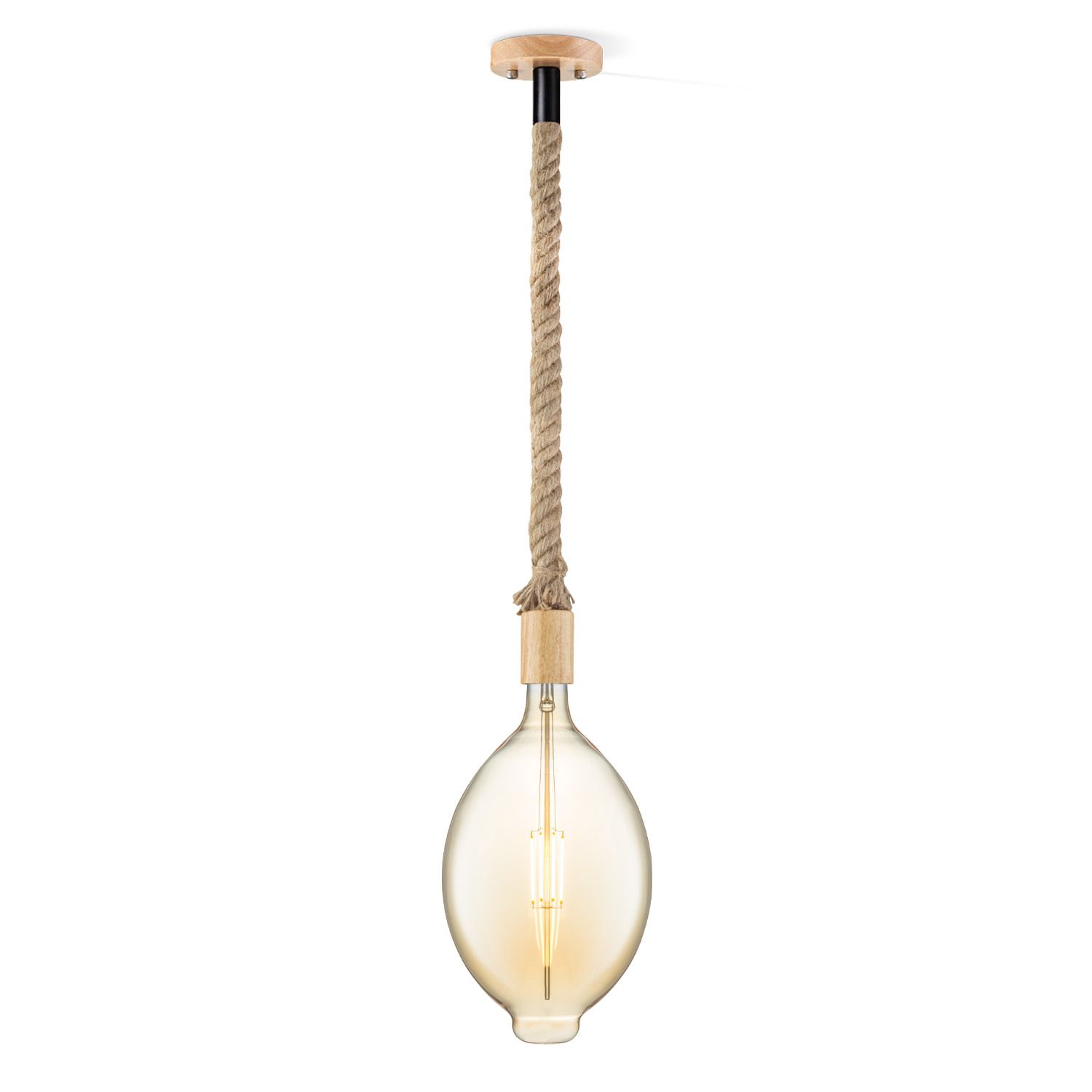 Home sweet home hanglamp Leonardo Oval – Amber