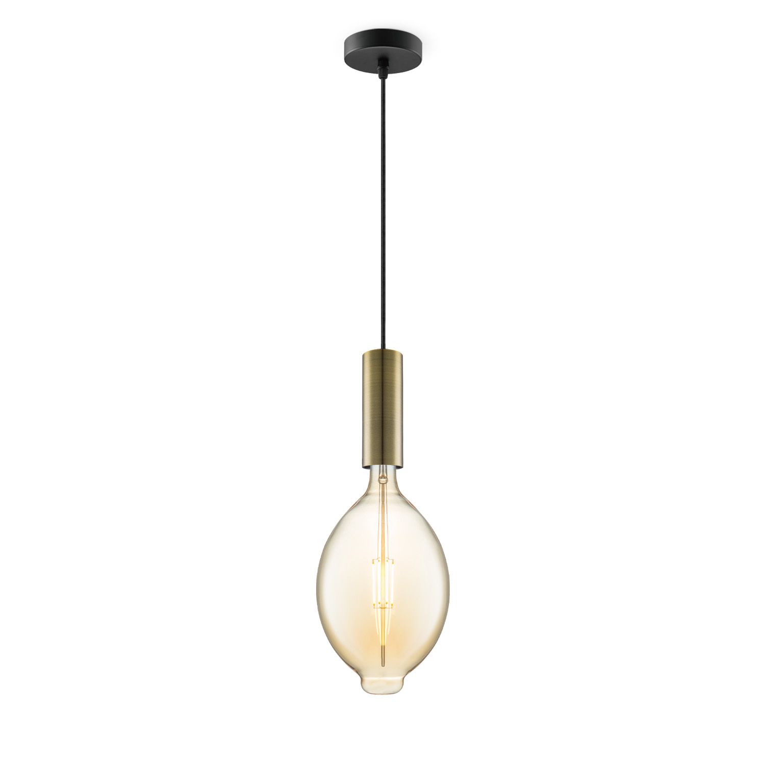 Home Sweet Home Hanglamp Saga – Brons & Amber, Moderne Vintage Elegantie