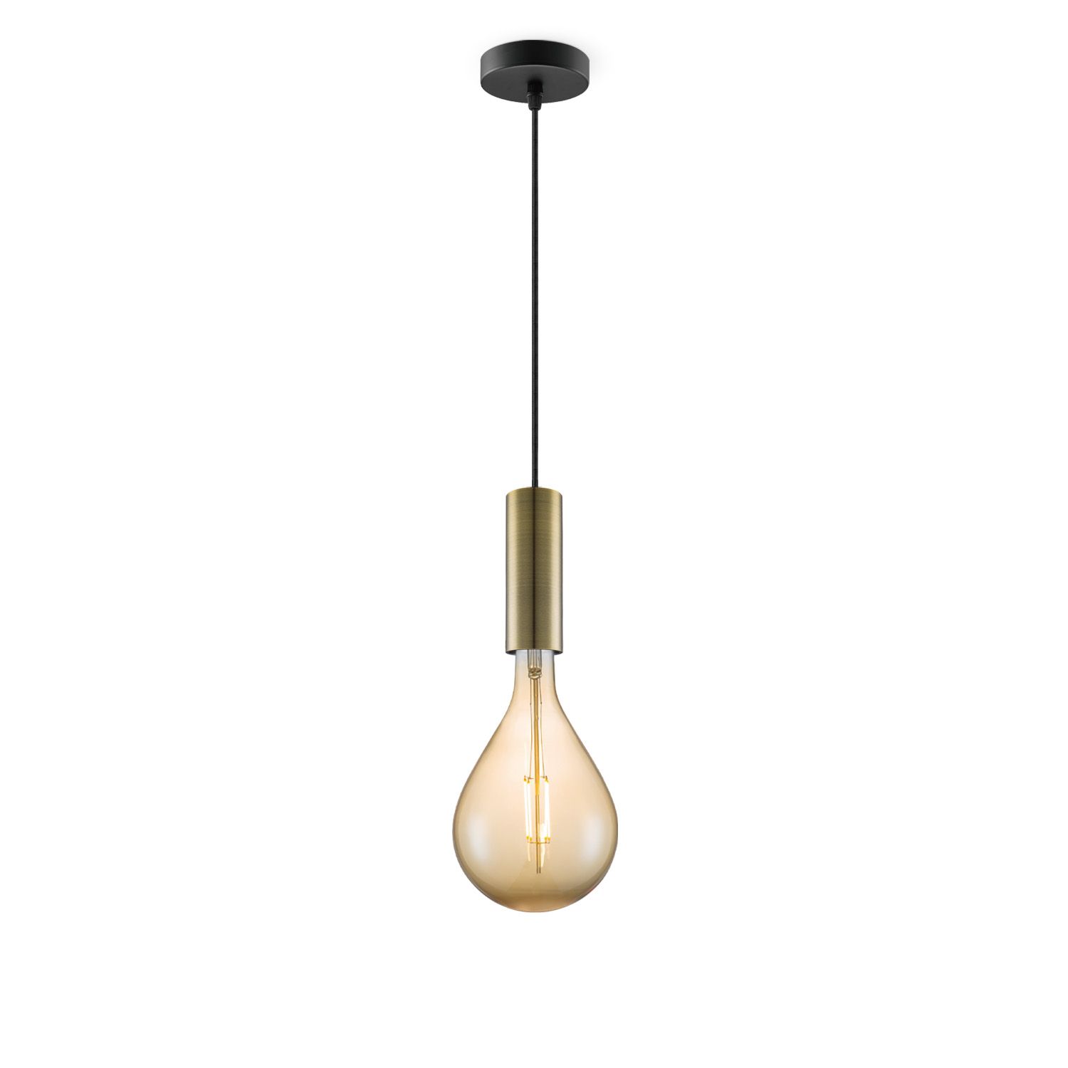 Home Sweet Home Hanglamp Saga – Brons & Amber, Moderne Vintage LED