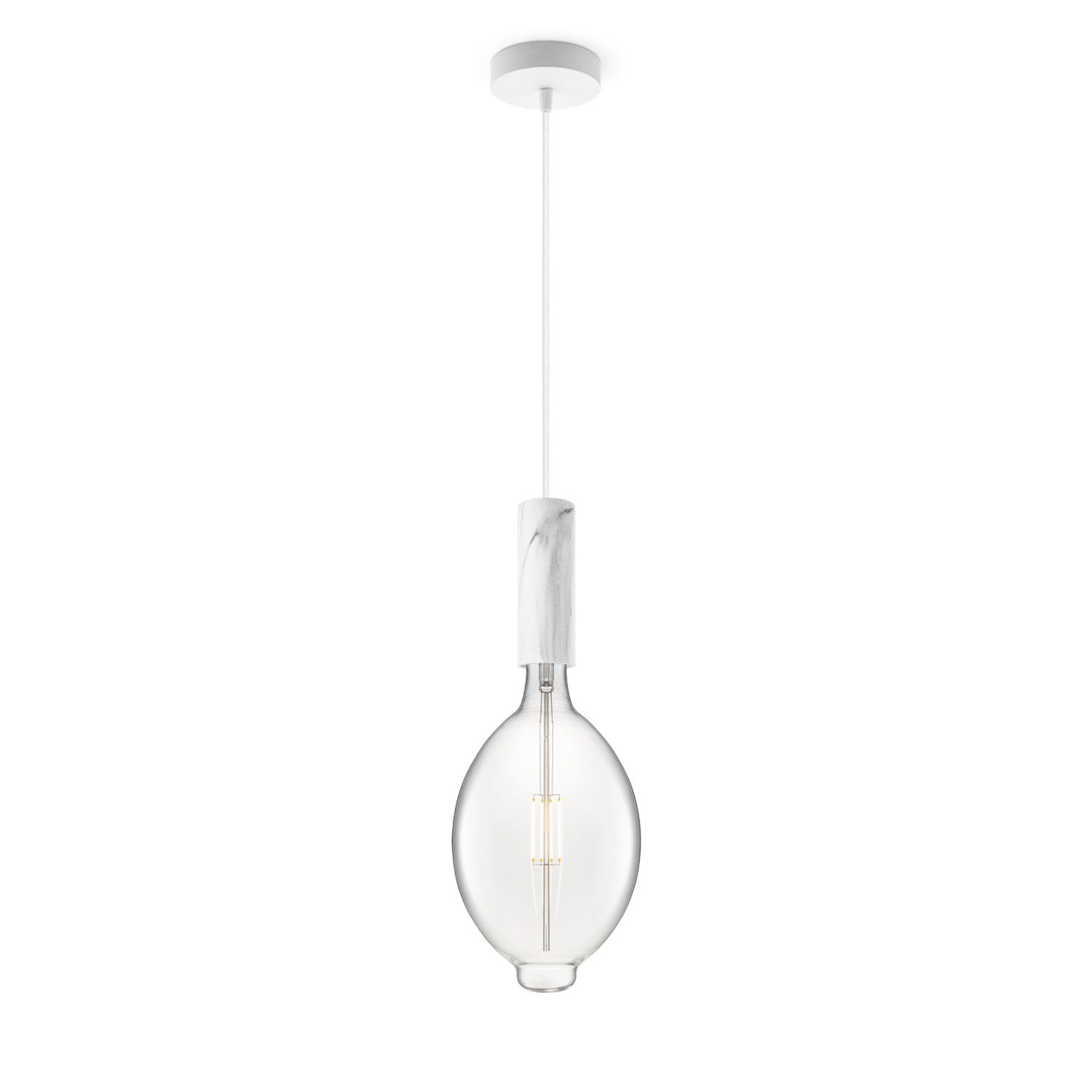 Home Sweet Home Hanglamp Saga – Elegante Marmerlook met Vintage LED