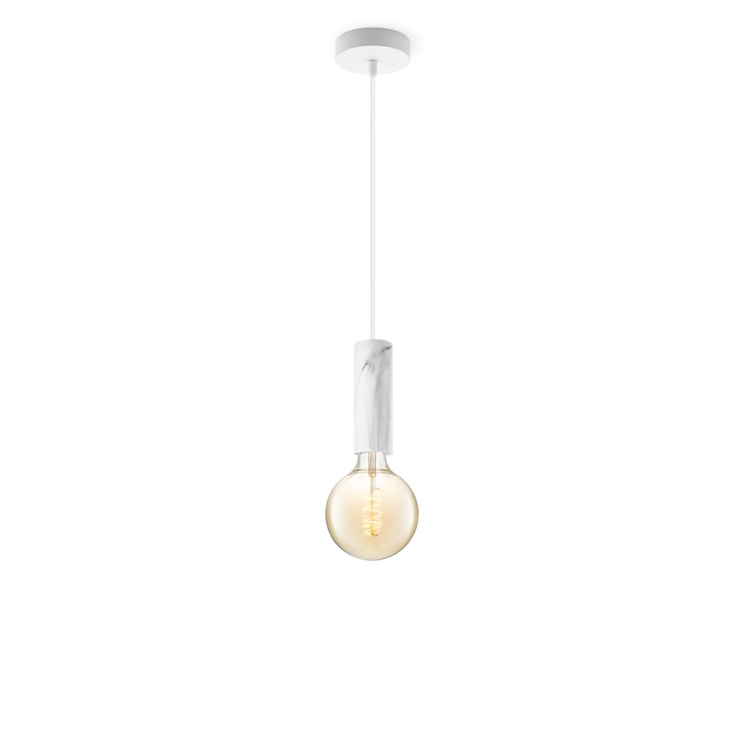 Home Sweet Home Hanglamp Saga – Marmerlook & Amber LED