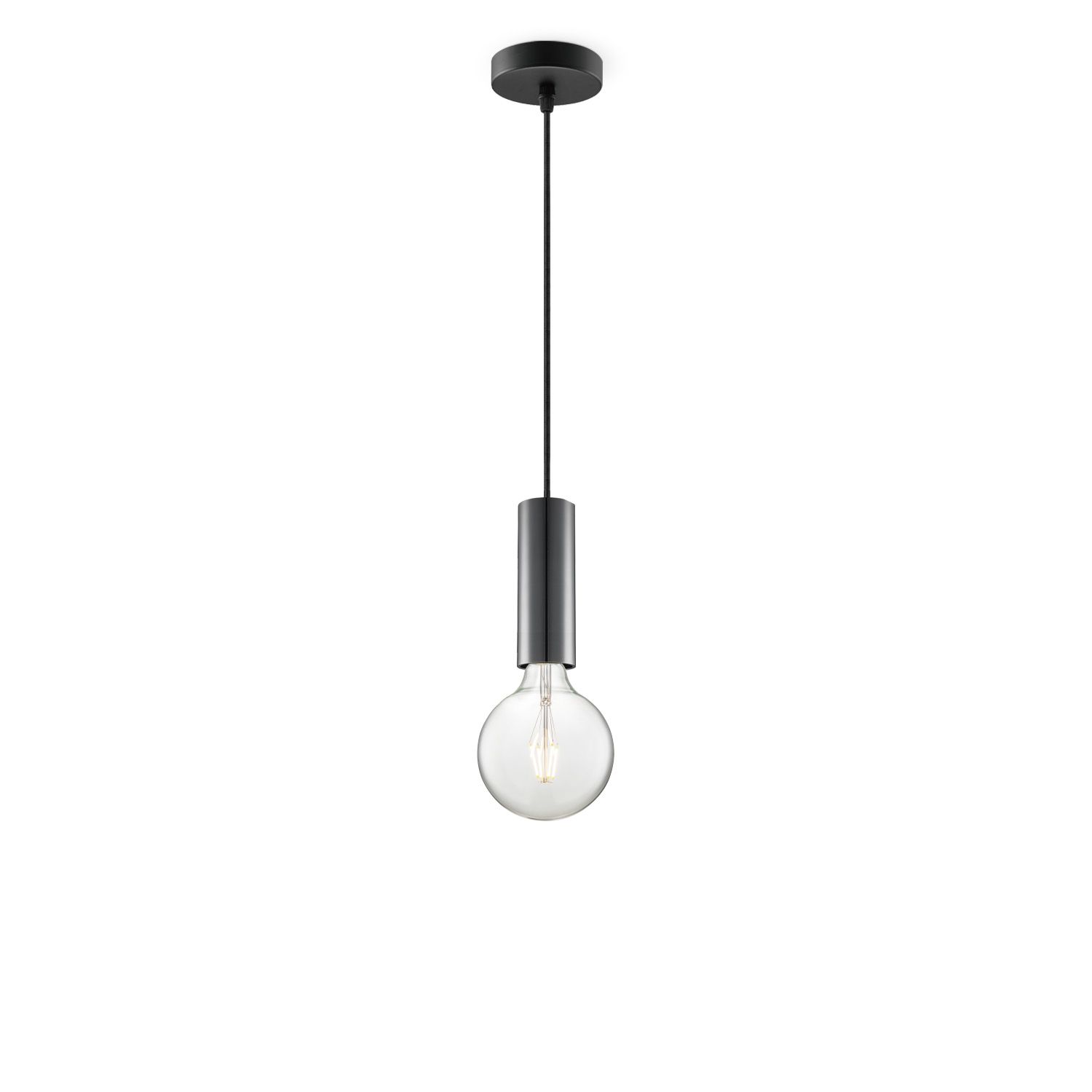 Home Sweet Home Hanglamp Saga – Zwarte pendellamp met vintage LED‑licht
