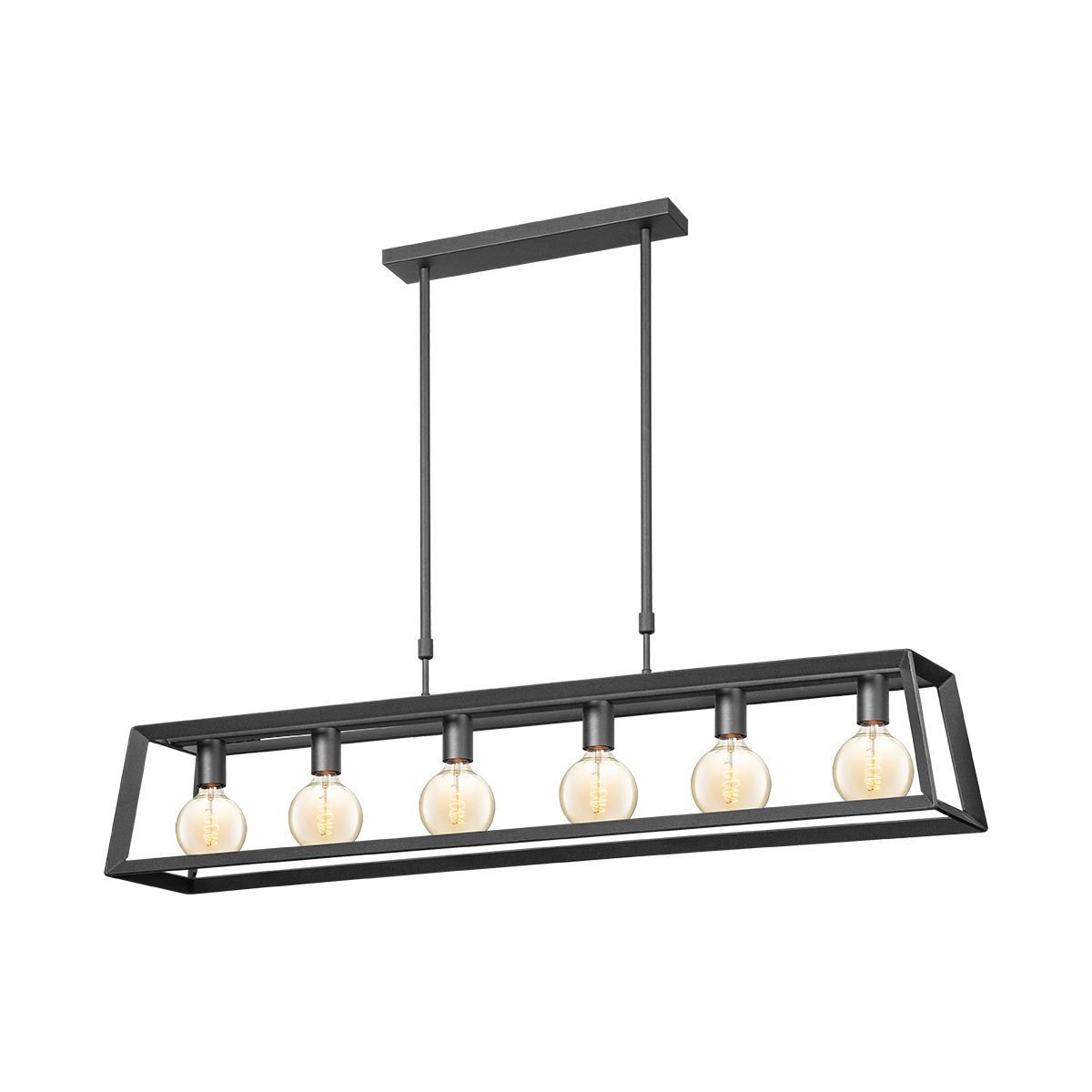 Home Sweet Home – Hanglamp Sito Telescopisch 6L in Zwart