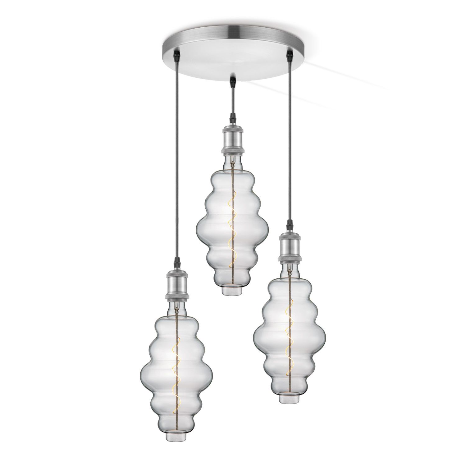 Home Sweet Home Hanglamp Vintage 3L Cloud – Helder & Stoer
