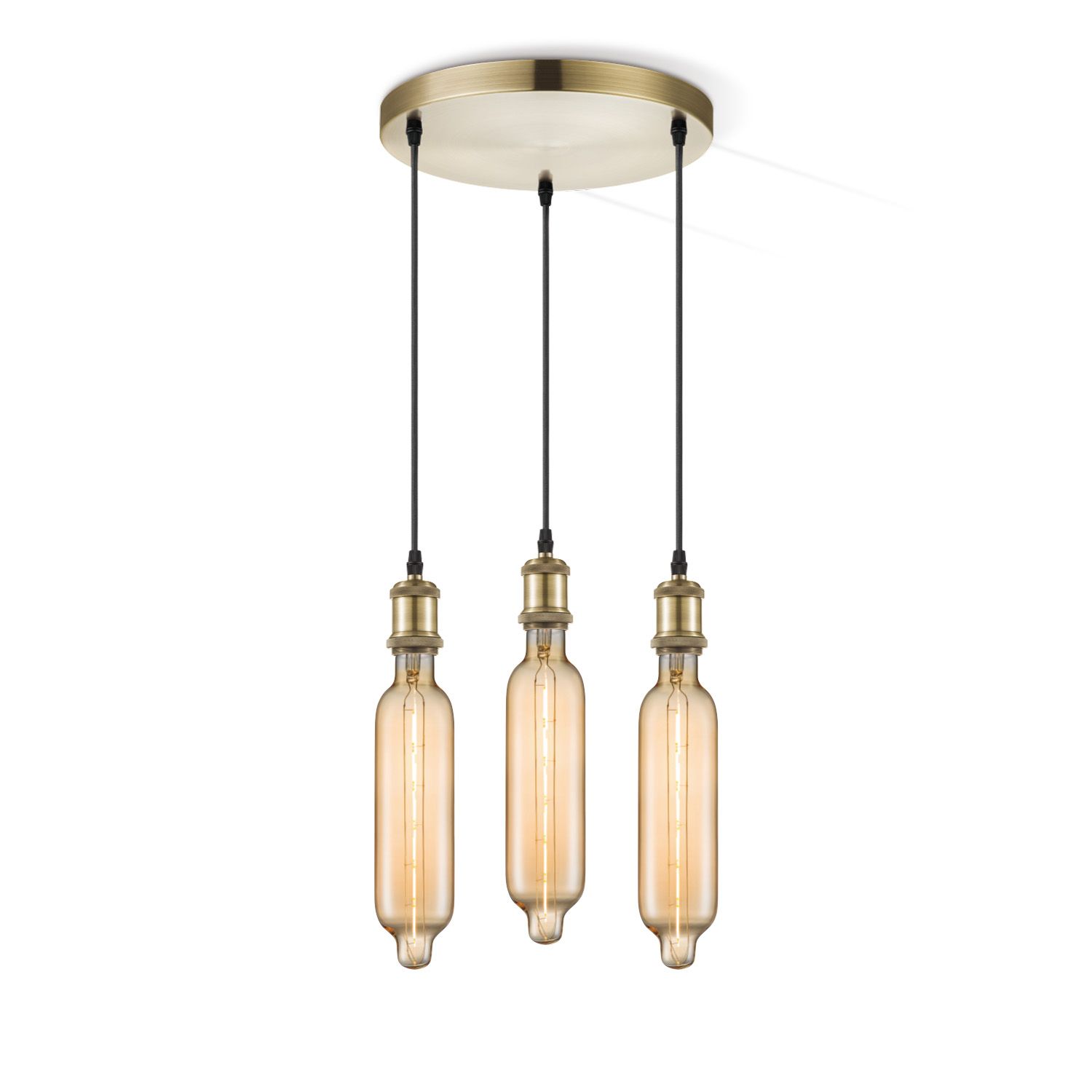 Home Sweet Home hanglamp Vintage brons 3L – Amber