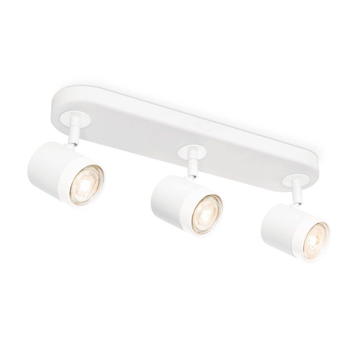Home Sweet Home Manu 3‑in‑1 LED Opbouwspot – Dimbare, Wit Aluminium Design