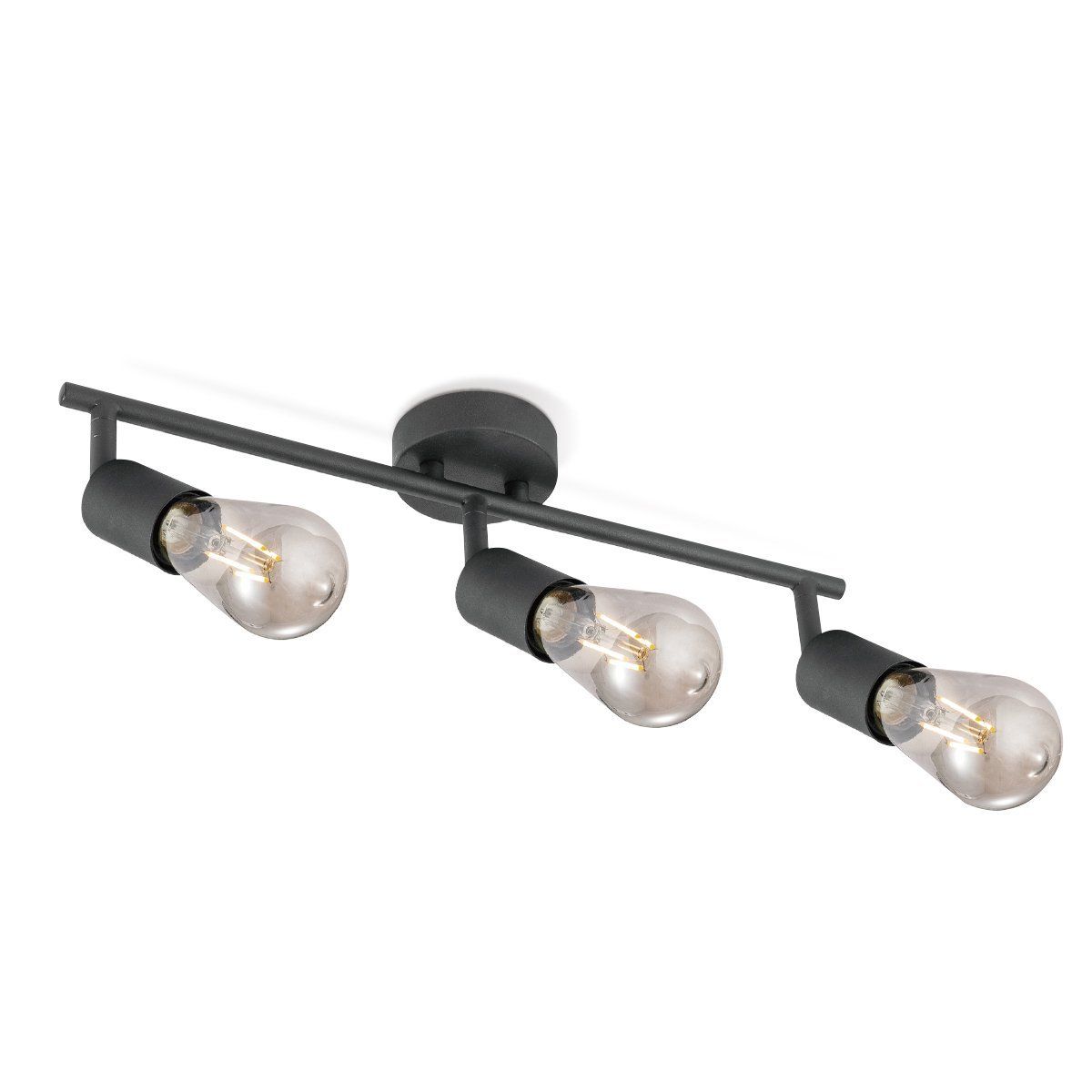Home sweet home Mello opbouwspot 3L zwart – Moderne, dimbare LED-verlichting