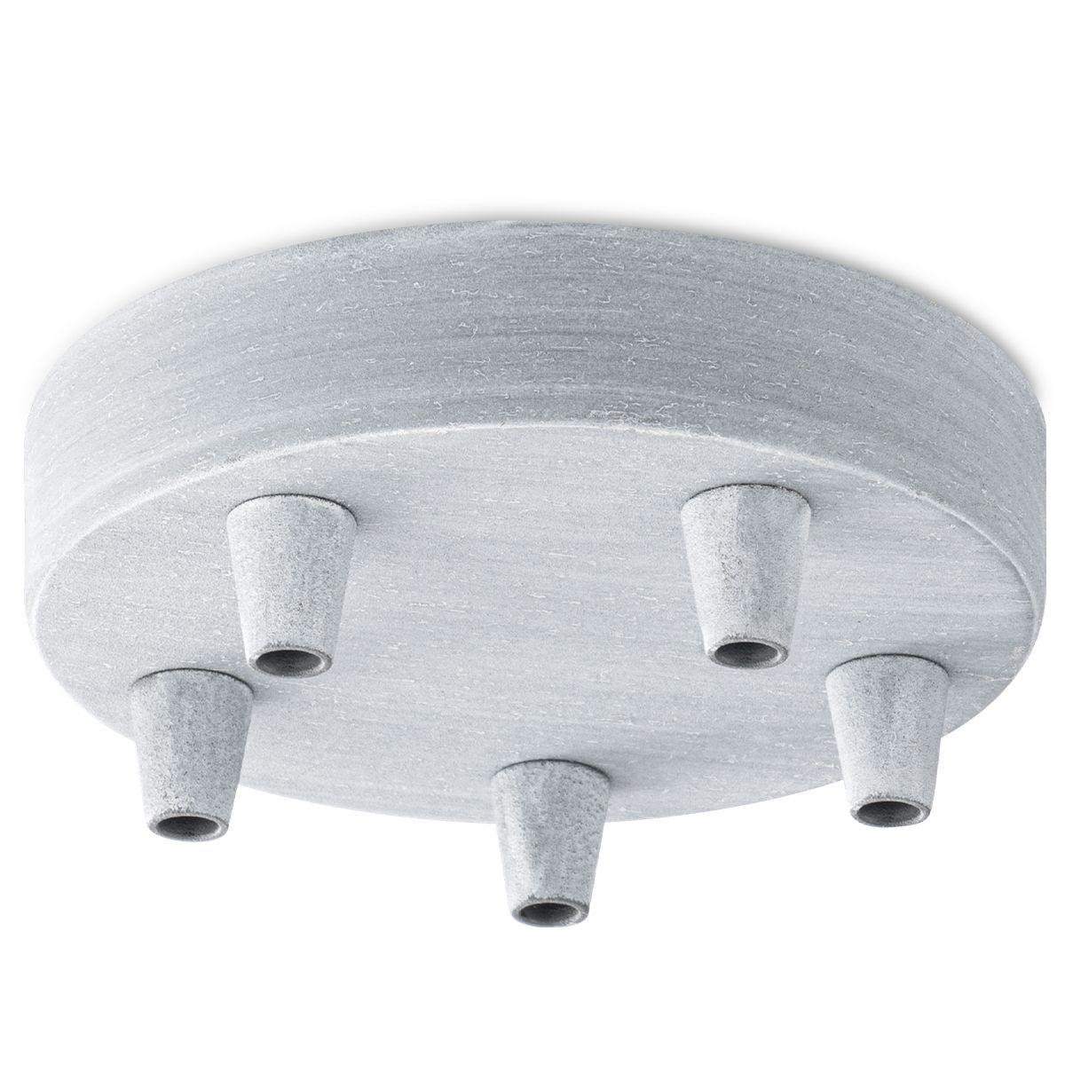 Home Sweet Home Metalen Plafondkap – Betonlook voor 5 Lichtbronnen
