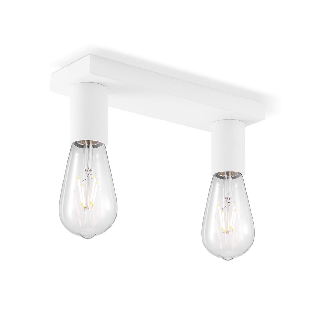 Home Sweet Home Nitro Opbouwspot 2L – Matwit, dimbaar vintage LED‑licht