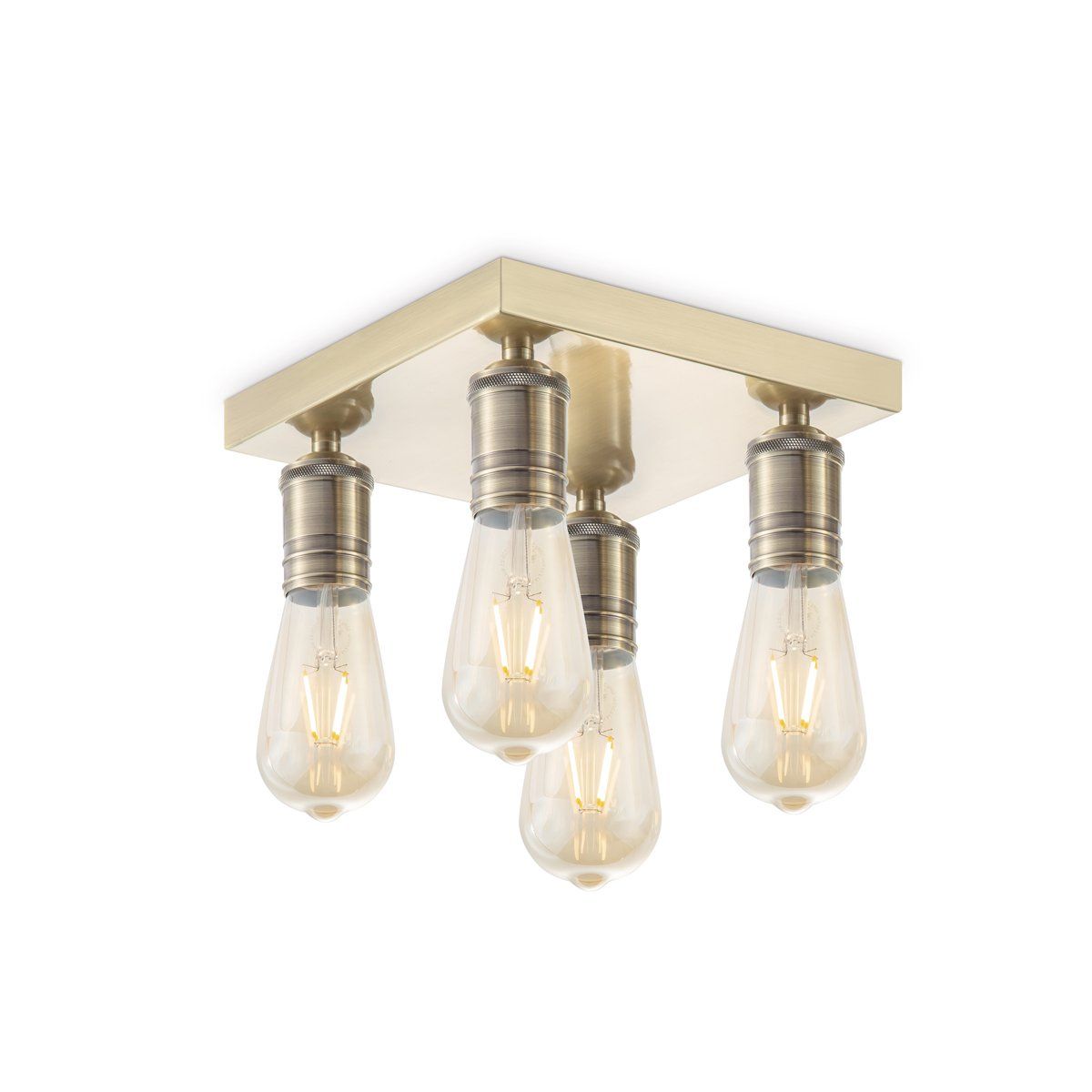 Home Sweet Home Nitro Opbouwspot 4L Vintage – Warme Goudbruine LED‑spot