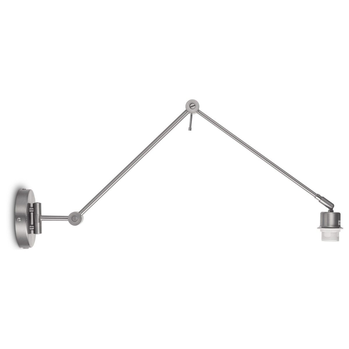 Home Sweet Home Shift wandlamp – verstelbare metalen designlamp in RVS