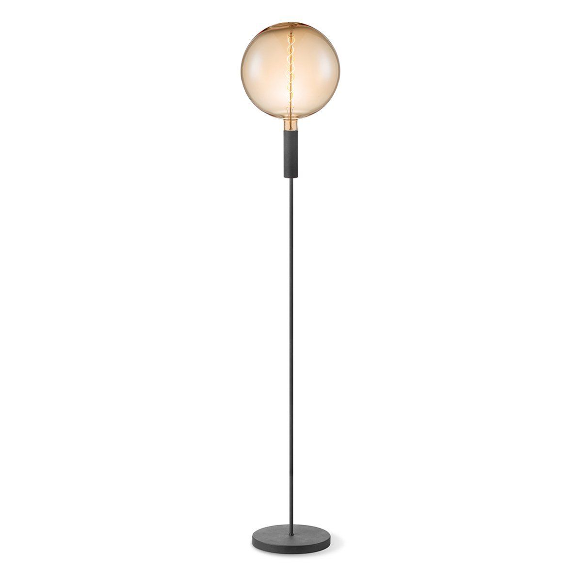 Home Sweet Home Sola Vloerlamp 130 cm – Matzwarte Industrieel Design voor elk Interieur