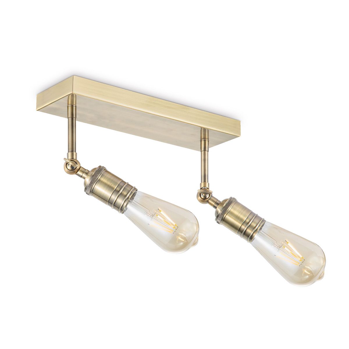 Home Sweet Home Spy Opbouwspot 2L Vintage – Dimbare Goudbruine Plafondspot voor een Warm Interieur