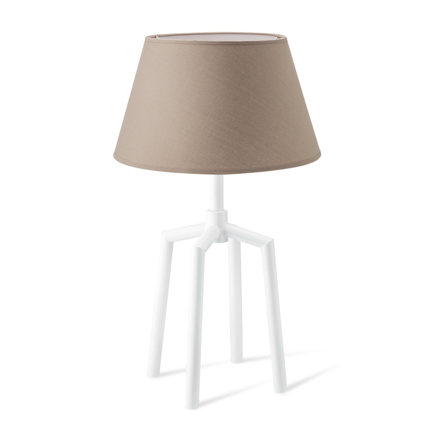 Home Sweet Home Tafellamp Spinn met Taupe Lampenkap Largo – Stoer en Eigentijds