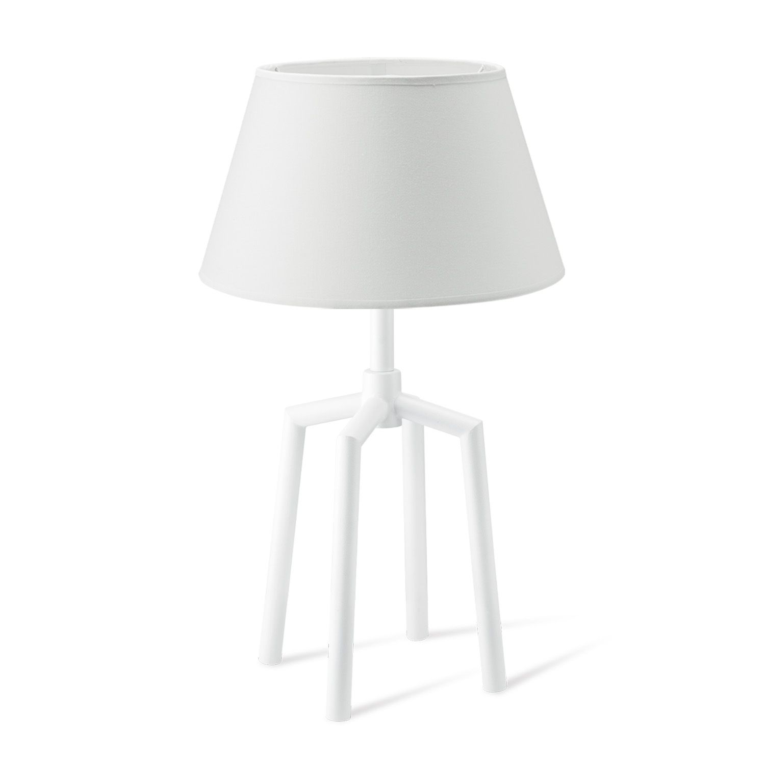 Home sweet home tafellamp Spinn met witte lampenkap Largo – stijlvolle lichtpunt voor elk modern interieur
