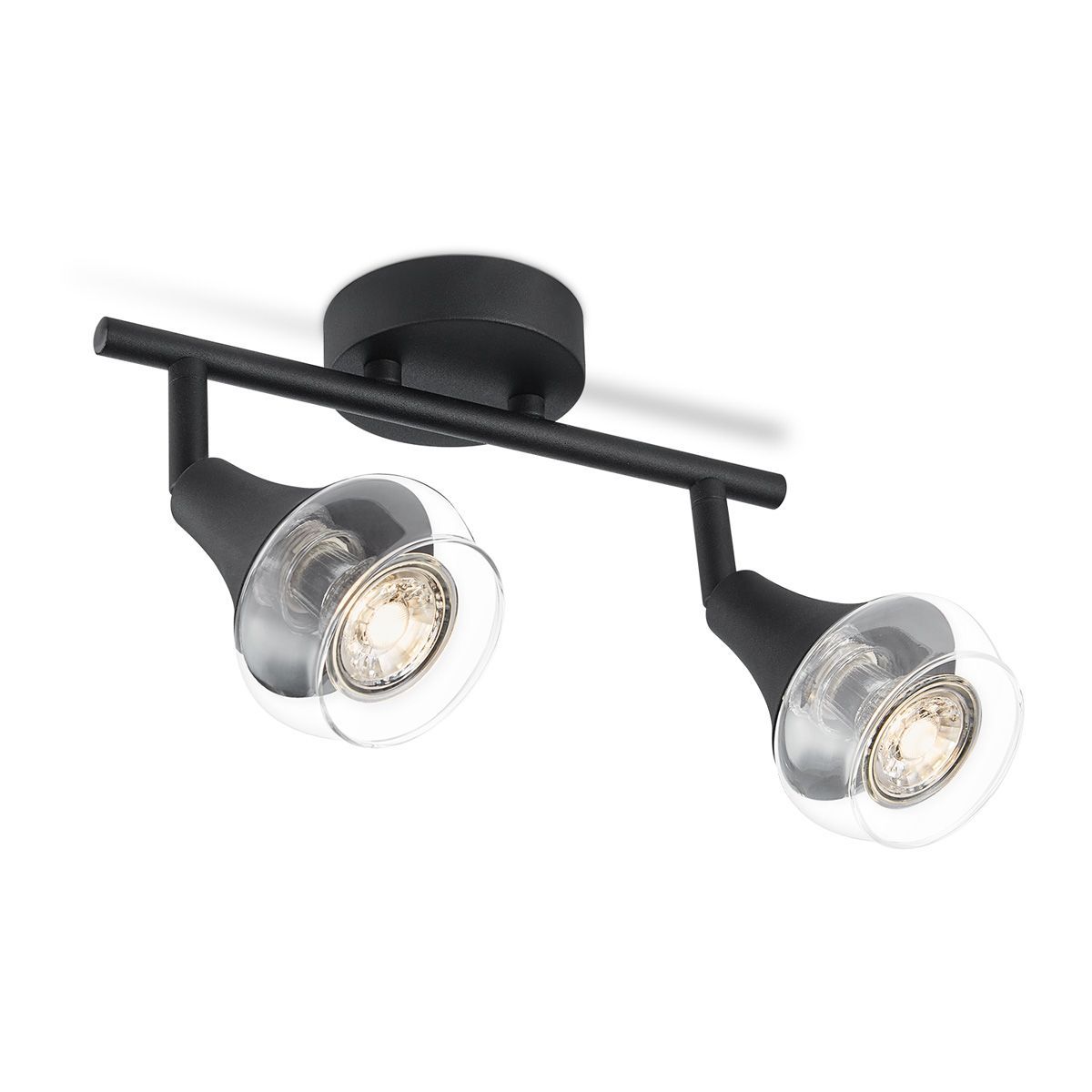Home Sweet Home Vaya LED Opbouwspot 2L – Strakke Zwarte Duospot voor Elke Ruimte