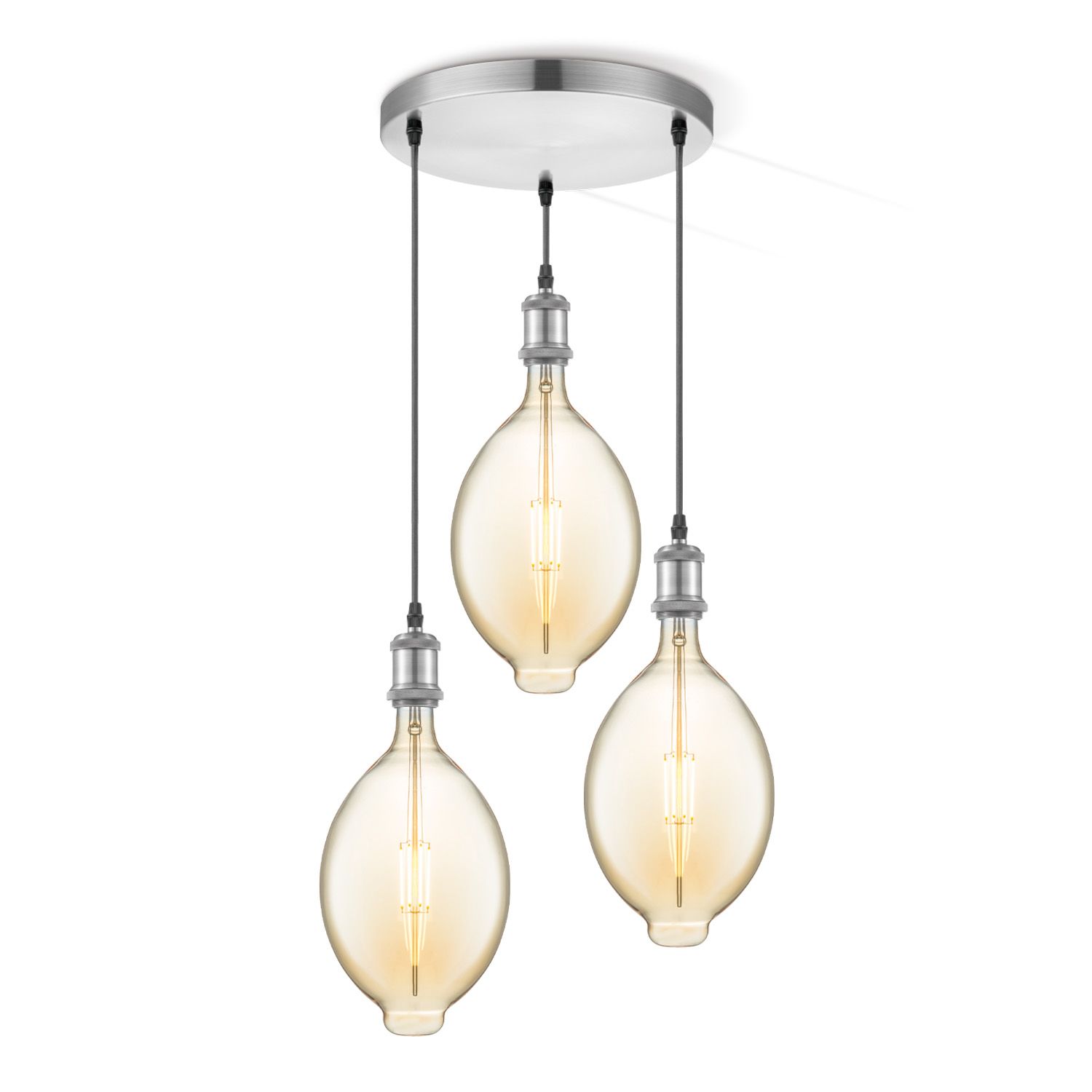 Home Sweet Home Vintage 3‑Licht Hanglamp – Stoere Eleganties voor Jouw Woonruimte