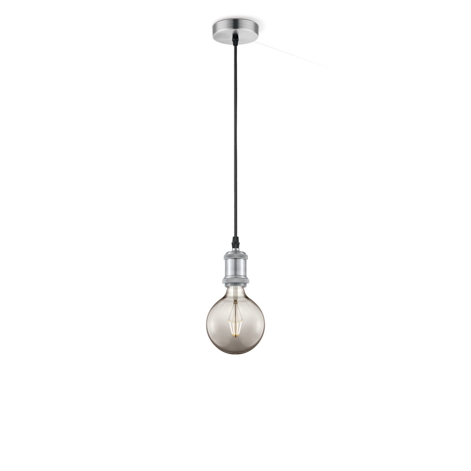 Home Sweet Home Vintage Globe Hanglamp G125 – Smoky LED Pendel voor Urban & Landelijk Interieur