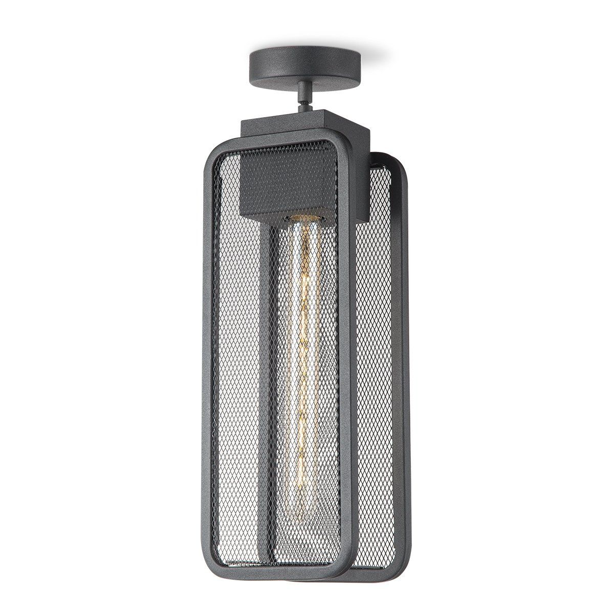 Home Sweet Home Weave plafondlamp – zwart industrieel design