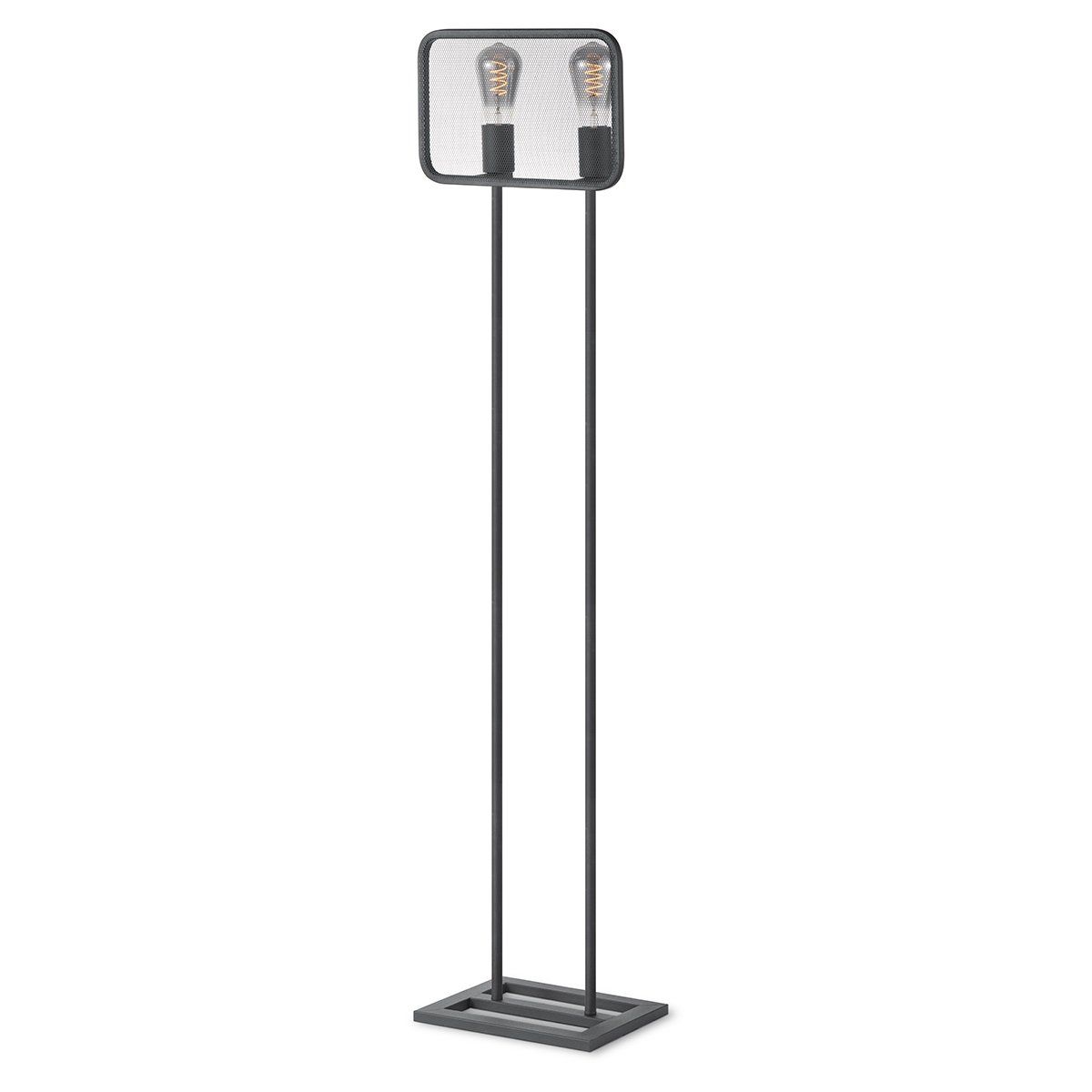Home Sweet Home Weave Vloerlamp 2L Zwart – Industriële Elegantie voor Iedere Kamer