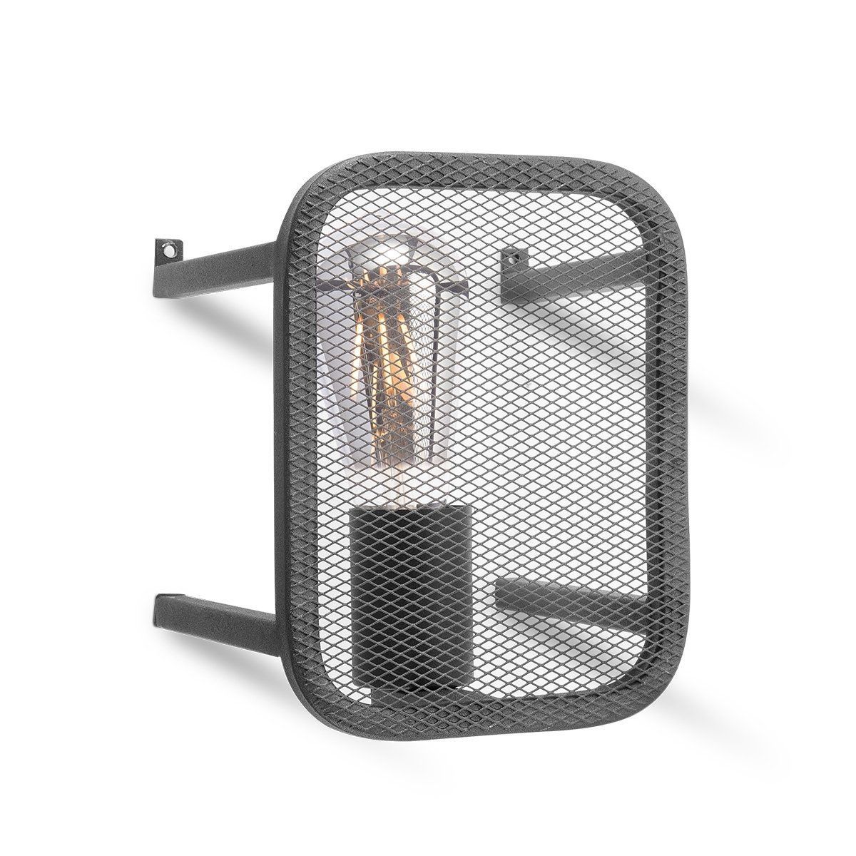Home Sweet Home Weave Wandlamp 20 cm – Zwart, Industrieel & Stijlvol