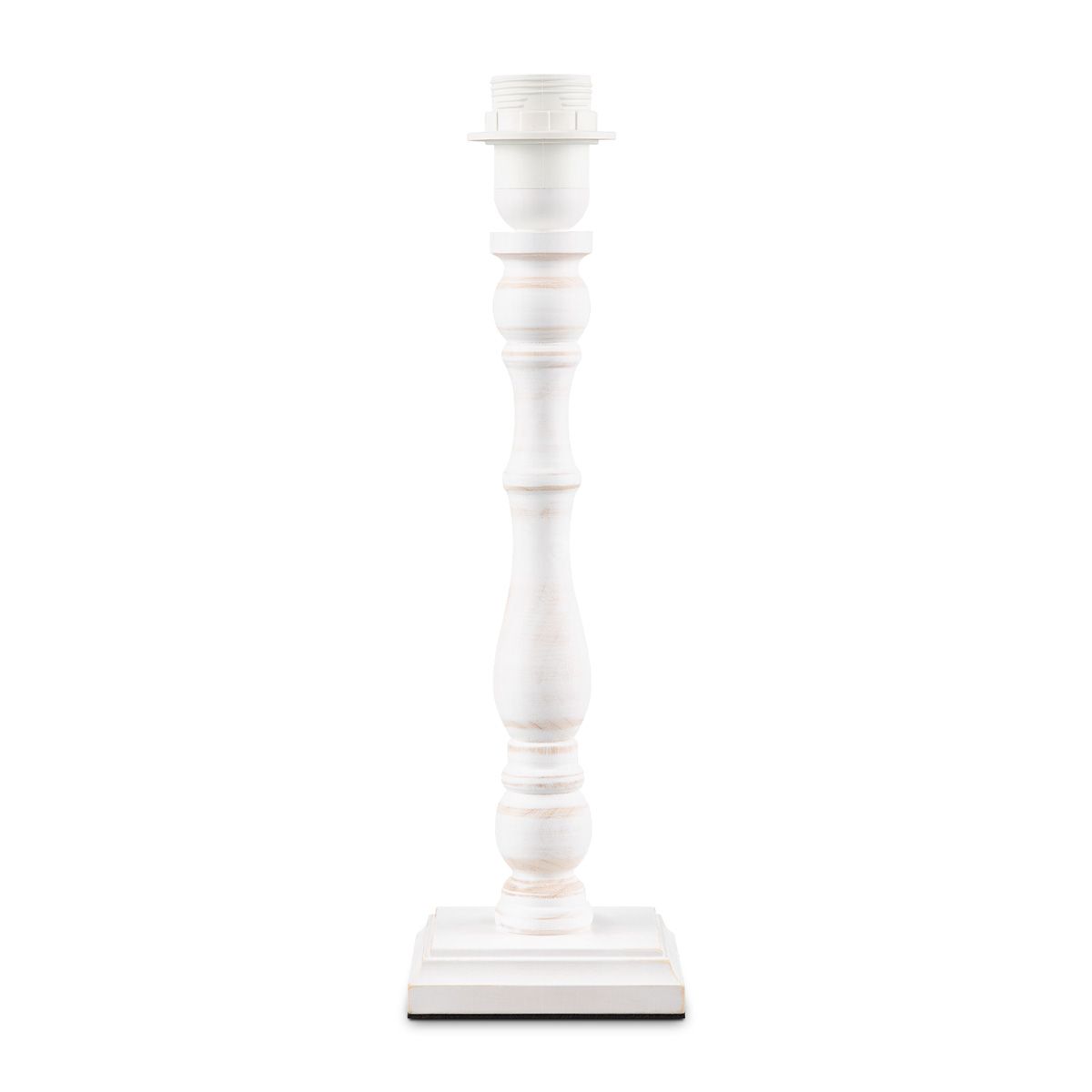Home Sweet Home Woodi Square Tafellamp – Witte Vintage Elegantie voor elk Interieur