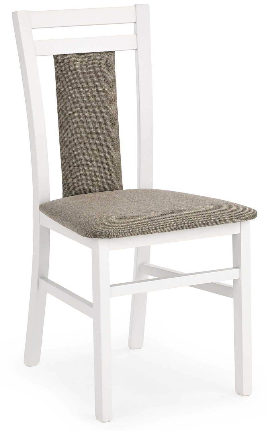 Huberta Eetkamerstoel – strakke witte designstoel met Inari‑23 bekleding