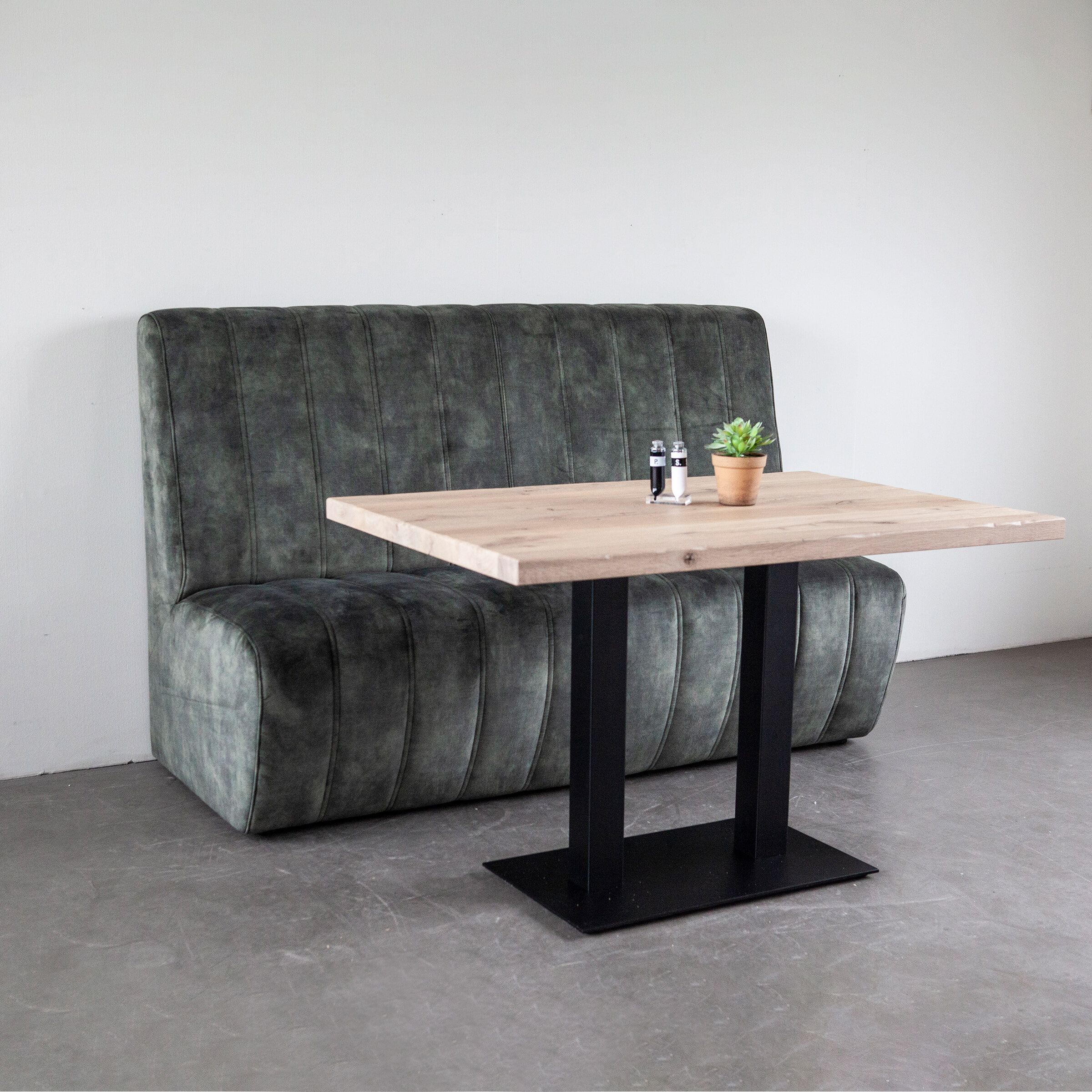Huntergroene Eetkamerbank Maria Velvet van SEVN – 170 cm Comfort & Stijl