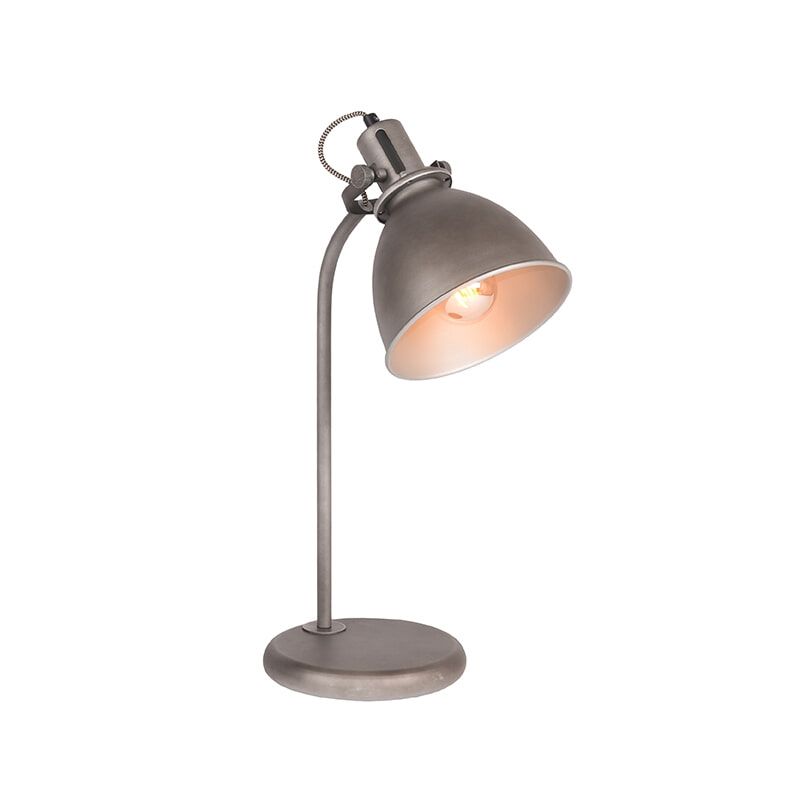 Industrieel design: LABEL51 ronde tafellamp Spot – strak met metalen afwerking
